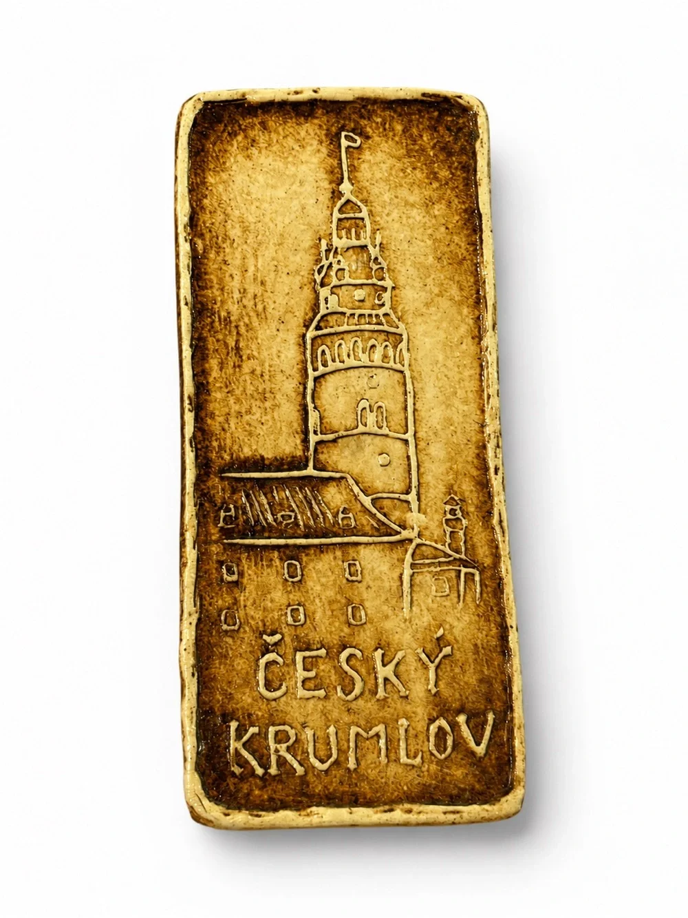 Český Krumlov Czech Republic 3D Ceramic Fridge Magnet Castle Tower Souvenir